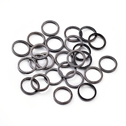 Gunmetal Brass Linking Rings, Gunmetal, 8x0.7~1mm