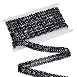 Черный Блестящая смола исправления горный хрусталь (клей-расплав на спине), горный хрусталь, аксессуары для костюма, чёрные, 208x124x9.5 мм