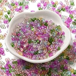 Mixed Color Baking Glass Seed Beads, Peanut, Mixed Color, 5.5~6x3~3.5x3mm, Hole: 1~1.2mm