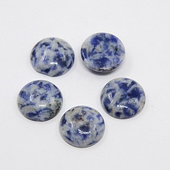 Sodalite Natural Gemstone Cabochons, Half Round/Dome, Sodalite, 15x5mm