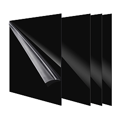 Черный Акриловые листы, квадратный, чёрные, 200x200x2 мм