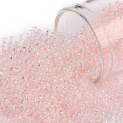 (171L) Dyed Light Pink Transparent Rainbow Круглые бусины toho, японский бисер, (171 l) окрашенная в светло-розовый цвет, прозрачная радуга, 11/0, 2.2 мм, отверстие : 0.8 мм, Около 50000 шт / фунт