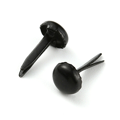 Black Iron Purse Handbag Feet Cone Studs, Spike Nailheads Brad, Black, 0.9x0.5cm
