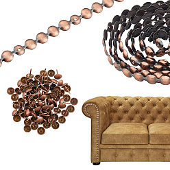 Красная Медь 18шт. железная декоративная планка, Красная медь, 980~990x11 мм