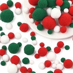 Темно-Зеленый Украшение шаром из полиэстера, жемчужный шар, для diy craft, темно-зеленый, 0.8~3 см, о 100 шт / комплект