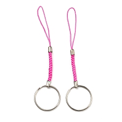 Фуксиновый Ремешки из полиэстера, с железной фурнитурой с платиновым покрытием, красно-фиолетовые, 10.1~10.2 см