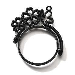 Черный Подвесные подвески из сплава, для diy уф смолы, эпоксидная смола, без кадмия, без никеля и без свинца, плоские круглые с бабочкой, чёрные, 38x35x3.5 мм, отверстие : 1.5 мм