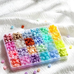 (52) Непрозрачная лаванда 24 сетки 24 случайные цвета частиц сургуча, для ретро печать печать, печать кошачьей лапы, разноцветные, 5 мм, 24 цвет