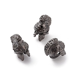 Gunmetal Tibetan Style Alloy Beads, Roman Gladiator Helmet, Gunmetal, 15x8.5x12mm, Hole: 2mm