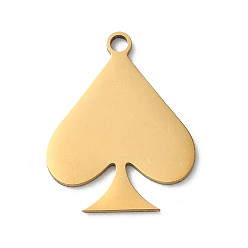 Золотой 201 подвески из нержавеющей стали, лазерная резка, шарма сердца, золотые, 20x16x1 мм, отверстие : 1.8 мм