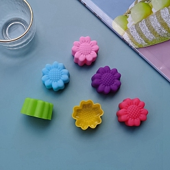 Цветок Случайный цвет пищевого качества DIY силиконовые формы для помадки, формы для литья смолы, для уф-смолы, изготовление ювелирных изделий из эпоксидной смолы, цветок, 30 мм