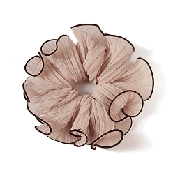 Темный Лосось Тканевые аксессуары для волос, резинки для волос для девочек или женщин, складки резинки для волос, темный лосось, 150 мм