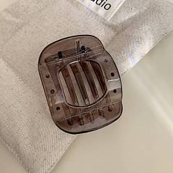 Серый Пластиковые зажимы когтя волос, аксессуары для волос для женщин и девочек, серые, 69x56 мм