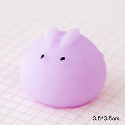 Rabbit TPR Stress Toy, Funny Fidget Sensory Toy, for Stress Anxiety Relief, Animal, Rabbit Pattern, 35x35mm