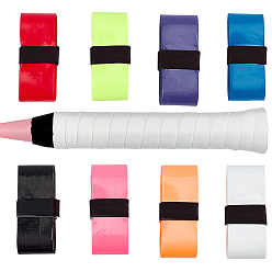 (52) Непрозрачная лаванда 8 комплекты 8 цветная искусственная кожа противоскользящая лента для захвата ракетки для бадминтона и тенниса, лента для захвата ручки, разноцветные, 25x0.7 мм, 1 расслоение / цвет