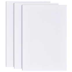 Белый Прямоугольная ПВХ-пена, полиэтиленовый картон, для песочного стола, презентации, художественные проекты, белые, 300x200x8 мм, 3 шт / комплект