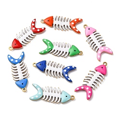 (52) Непрозрачная лаванда 201 подвески из нержавеющей стали, с эмалью, Очарование рыб, разноцветные, 30.5x12x2.5 мм, отверстие : 1.5 мм
