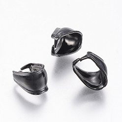 Electrophoresis Black 304 Защелкивающиеся дужки из нержавеющей стали с ионным покрытием (IP), электрофорез черный, 9.5x7x6.5 мм, внутренний: 8x5 mm