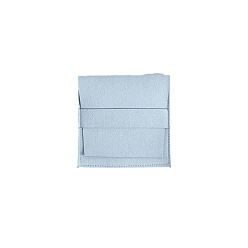 Светло-Синий Бархатные украшения подарок благословение конверт сумки, мешочки для хранения украшений для сережек и колец, квадратный, голубой, 8x8 см