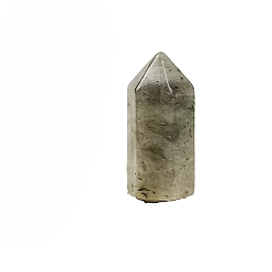 Лабрадорита Остроконечная башня, натуральный лабрадорит, целебные каменные палочки, украшение для медитации и терапии Рейки чакры, шестиугольная призма, 15x15x35 мм