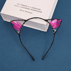 Кварц Резинки для волос из натурального кварца, резинки для волос с кошачьими ушками, для женщин девушек, 160x156x50 мм