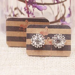 Flamingo Shape Бумажные карты дисплей, для серьги, прямоугольные, Фламинго, 2.5x3.5 см, о 100 шт / комплект