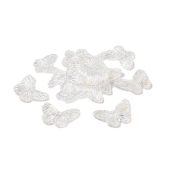 Прозрачный АВ Прозрачные акриловые подвески, бабочка, поиск ювелирных изделий своими руками, ясно AB, 30x42x4 мм, отверстие : 2 мм, о 230 шт / 500 г.
