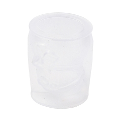 Снеговик Рождественские силиконовые скульптурные формы для самостоятельного изготовления, формы для литья смолы, для уф-смолы, изготовление ювелирных изделий из эпоксидной смолы, снеговик, 75x64x60.5 мм