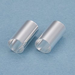 Посеребрённый Бисера латунной трубки, долговечный, трубка, 925 серебро покрытием, 11x6 мм, отверстие : 5.5 мм