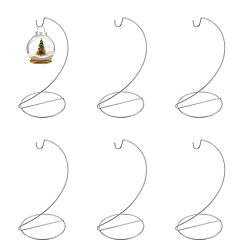 Платина Железная витрина, вешалка для растений, держатель дисплея украшений, для подвешивания глобуса ведьма мяч художественное ремесло, домашняя вечеринка украшения крючок, платина, 105x111x210 мм