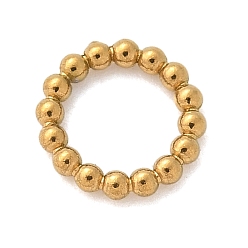 Ring 304 витые соединительные кольца из нержавеющей стали, реальный 18 k позолоченный, кольцо, 7x1 мм, внутренний диаметр: 4.5 мм