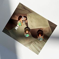 Сэнди Коричневый Полимерные пальцевые кольца, круглые, песчаный коричневый, размер США 8 (18.1 мм)