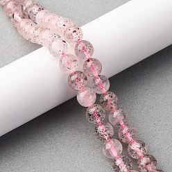 Другие Кварцы Природного кварца нитей бисера, круглые, 8 мм, отверстие : 0.6 мм, около 49 шт / нитка, 15.59'' (39.6 см)