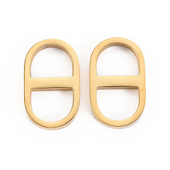 Настоящее золото 14K 304 подвески из нержавеющей стали, подвески из темно-синей сетки, морские сетчатые подвески, овальные, реальный 14 k позолоченный, 16x9.5x2 мм, отверстие : 6x7 мм