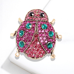 Роза Божья коровка старинный золотой сплав броши риндтон, роза, 32x30 мм