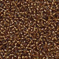 (278) Gilt Lined AB Topaz TOHO Round Seed Beads, Japanese Seed Beads, (278) Gilt Lined AB Topaz, 11/0, 2.2mm, Hole: 0.8mm, about 5555pcs/50g