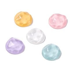(52) Непрозрачная лаванда Смола декодирует кабошоны, водная рябь расшифровывает кабошоны, граненые, имитация желе, полукруглый, разноцветные, 19x8 мм