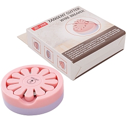 Pink Пластиковый держатель иглы, плоско-круглые, розовые, 70x21 мм