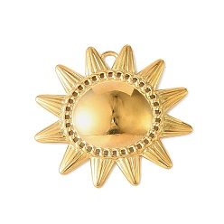 Солнце 304 подвески из нержавеющей стали, золотые, солнце, 44.5x47x5 мм, отверстие : 4.5x3.5 мм