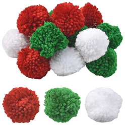 Mixed Color 24Pcs 3 Colors Wool Soft Pompom Ball, for Hats Shoes Scarves Bag Charms Accessories, Mixed Color, 40mm, 8pcs/color