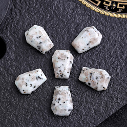 Далматинских Джаспер Резные украшения для гроба из натуральной далматинской яшмы, Камни Рейки для домашнего офиса, рабочего стола, украшение по фэн-шуй, 20x15 мм