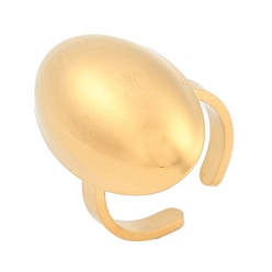 Настоящее золото 18K 304 открытые манжеты из нержавеющей стали для женщин, реальный 18 k позолоченный, лоток : 25x13 мм, регулируемый