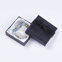 Amazonite Natural Amazonite Stretch Bracelets, with Tibetan Style Alloy Beads, Owl, 2 inch(52mm), 1strand/box