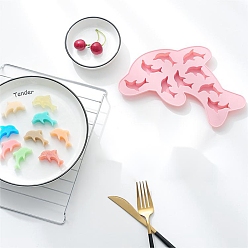 Pink Пищевые силиконовые формы, формы помады, для украшения торта поделки, цвет шоколада, конфеты, изготовление ювелирных изделий на основе смолы и эпоксидной смолы, дельфин, розовые, 227x127x12.5 мм