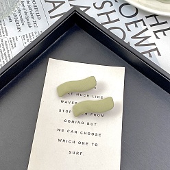 Темный Морско-зеленый Волнообразные заколки для волос из ткани и железа для женщин и девочек, с пластиковой имитацией жемчуга, темно-зеленый, 50x15 мм