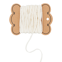 Бежевый 10 полиэстеровая плетеная лента в ярдах, аксессуары для одежды и аксессуары для штор, бежевые, 1/8 дюйм (3 мм)