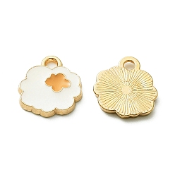 Food Подвески из цинкового сплава, с эмалью, золотые, попкорн, 14x13x1.5 мм, отверстие : 1.5 мм