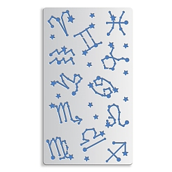 Constellation Режущие матрицы из нержавеющей стали, Со сталью, для diy scrapbooking / фотоальбом, декоративная тисняющая бумажная карточка, Созвездие, 101x177x0.5 мм