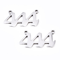 Number 201 Eslabones colgantes de acero inoxidable que no se deslustran, Corte con laser, color acero inoxidable, num. 4, 12x22x1 mm, agujero: 1.4 mm