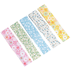 (52) Непрозрачная лаванда 12.5m 5 цвета полиэфирные ленты, цветочным узором, для аксессуаров для одежды, разноцветные, 1-1/8 дюйм (29 мм), 2.5 м / цвет